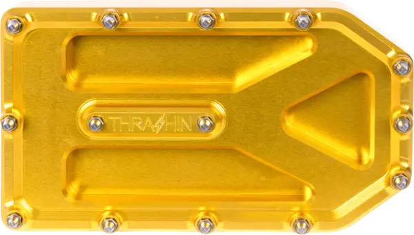THRASHIN SUPPLY CO. Aggressor Brake Pedal Pad gold Harley Davidson FLDE / FLFBS 1340-1977cc 94-25