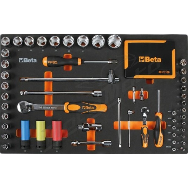 BETA RSC24/7 Mobile Roller Cab 7 Drawers + Assortment of 248 tools