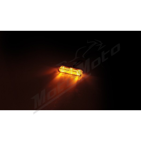 HIGHSIDER pro Star-MX1 PRO LED Indicator Black/Smoke E-Approved (Pair)