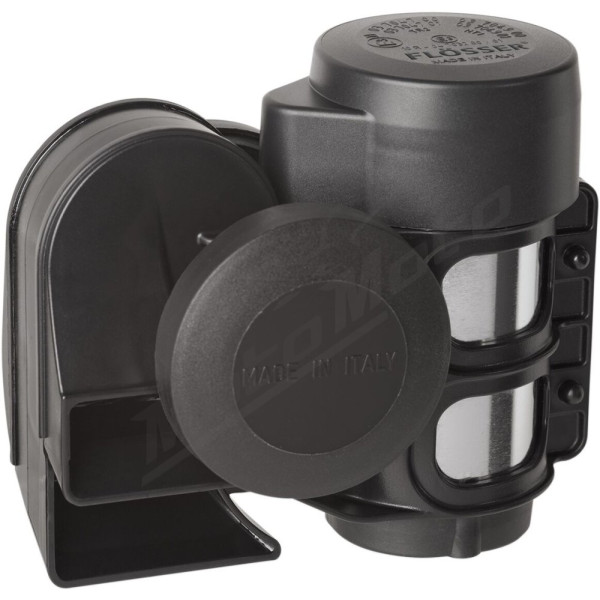 FLOSSER 520+660Hz 12V Horn Black