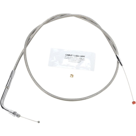 BARNETT Stainless Steel Throttle/Idle Cable Harley Davidson FLST / FLSTC / FLSTF / FLSTN 1340cc 90-95