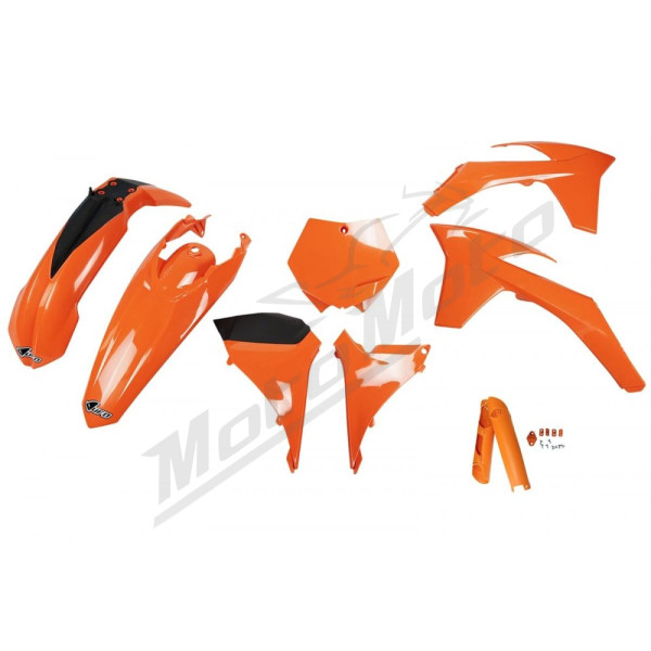 UFO Plastic set with fork guards KTM SX / SX-F / XC-F / XC 125-450 11-12