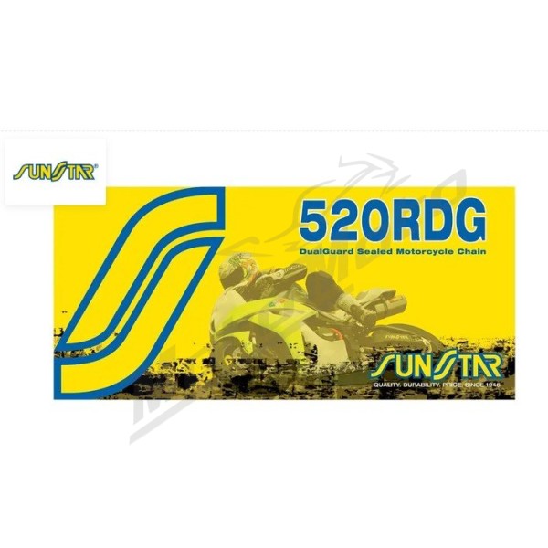 SUNSTAR SPROCKETS 520 RDG Drive Chain 520 RDG Aprilia / Derbi / Ducati / Gilera / Honda / Kawasaki / Suzuki / Triumph / Voge / Yamaha 125-937 73-26