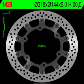 NG Front Floating Brake Disc 318X144X5mm Honda / Kymco / Triumph 250-1100cc 88-15