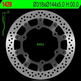 NG Front Floating Brake Disc 318X144X5mm Honda / Kymco / Triumph 250-1100cc 88-15