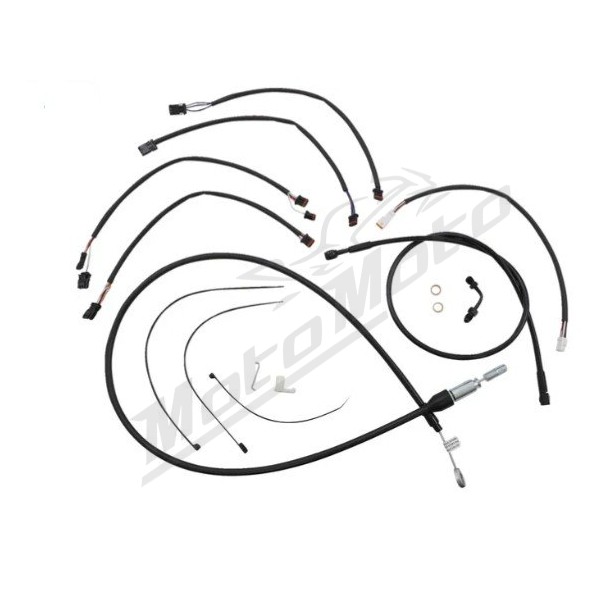 MAGNUM SHIELDING XR Trosų / lynų / elektros laidų prailginimo kompl. juodas 30.5/35.5cm Harley Davidson FLDE / FLFBS / FLHC / FXBR / FXST 1750/1923 18-24