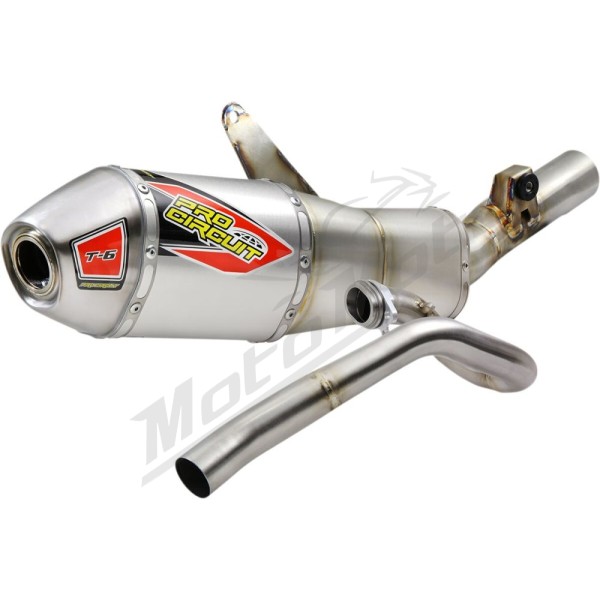 PRO CIRCUIT T-6 Stainless Steel/Aluminum Exhaust System Honda CRF 450R/RX 21-26