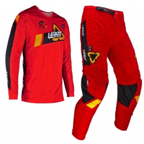 Leatt 3.5 Ride Off Road Pants + Shirt Red