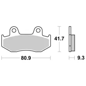 Sbs Sintered Offroad stabdžių trinkelės Yamaha Raptor / YFZ 450-700cc 06-17