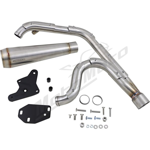 TRASK 2-into-1 Assault Exhaust System Harley Davidson 1750-1923cc 18-24