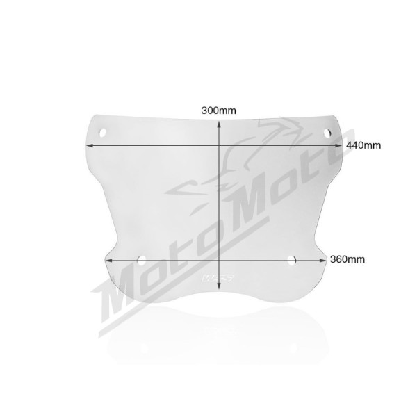 WRS Windscreen for Scooter Clear Honda SH 125-350cc 20-24