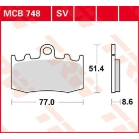 TRW All Round Sintered Metal Brake Pads BMW K / R 850-1300cc 00-16
