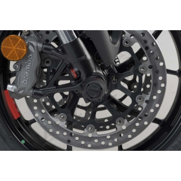 SW-MOTECH Front Axle Slider Set Ducati Diavel / Panigale / StreetFighter / XDiavel 899-1299 14-25
