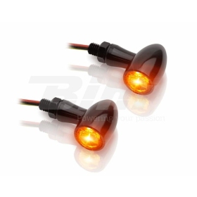 V PARTS Aluminium LED Indicator Set Clear Universal 2pcs