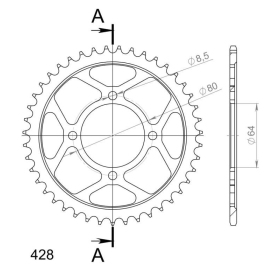 Supersprox / JT Rear sprocket 838.39 39t