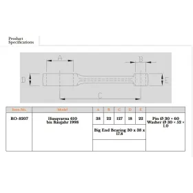 Royal Rods connecting rod Husqvarna TC / TE 610cc 91-98
