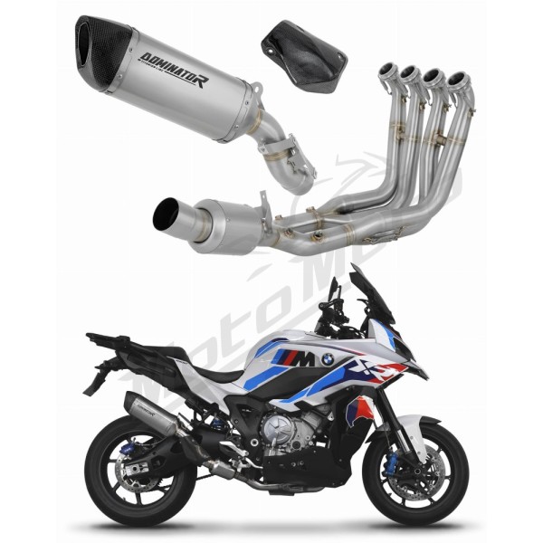 BMW M1000XR 2020-2026 Dominator Full Exhaust System Collector Silencer Titanium HP6 EX + dB killer