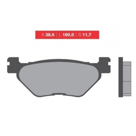 Brake pads NOVASCOOT FT3058 / MCB722 STANDARD