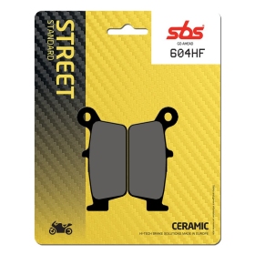 Sbs stabdžių trinkelės 604HF keraminės GAS GAS / HONDA / KAWASAKI / SUZUKI / TM / YAMAHA