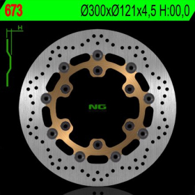 NG BRAKES Front Floating Brake Disc 300mm Suzuki DR / Intruder / XF 650-800cc 89-15