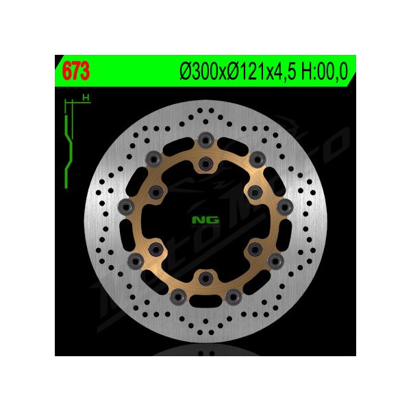 NG BRAKES Front Floating Brake Disc 300mm Suzuki DR / Intruder / XF 650-800cc 89-15