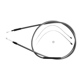 MAGNUM SHIELDING Polished Karbon Fiber Clutch Cable Harley Davidson FLHR / FLHT / FLTR / FLTRI / XL / XLH 883/1550 86-06 174.5cm 