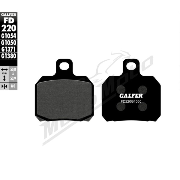 GALFER Brake Pad Orcanic Adiva / Aprilia / Benelli / Bimota / Cagiva / CPI / Derbi / Ducati / Honda / Indian / Kawasaki / KTM / Yamaha 50-1299cc 82-25