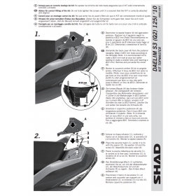 Top case holder DAELIM S3 125cc 2010-2021