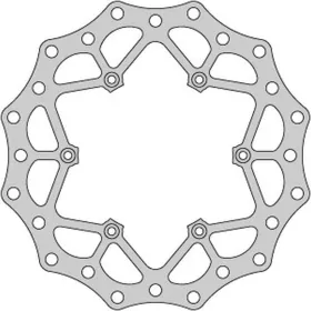DELTA BRAKING priekinis stabdžių diskas (260x126,5x3mm) KTM / Gas Gas 125-450 91-25