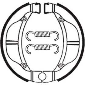TECNIUM Būgninių Stabdžių Trinkelės BA093 Kawasaki / Suzuki 60-110cc 79-21