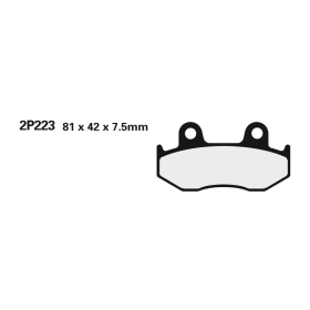 NISSIN stabdžių trinkelės Honda CR / XLR / XR 125-600cc 84-88