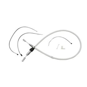MAGNUM SHIELDING Chrome Quick Connect Upper Clutch Cable Harley Davidson FLDE / FLFB / FLHTCUTH / FLSB / FXBRS / FXST 1750/1977 18-24 81cm 