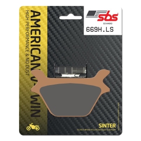 Sbs stabdžių trinkelės 669LS Sintered HARLEY-DAVIDSON