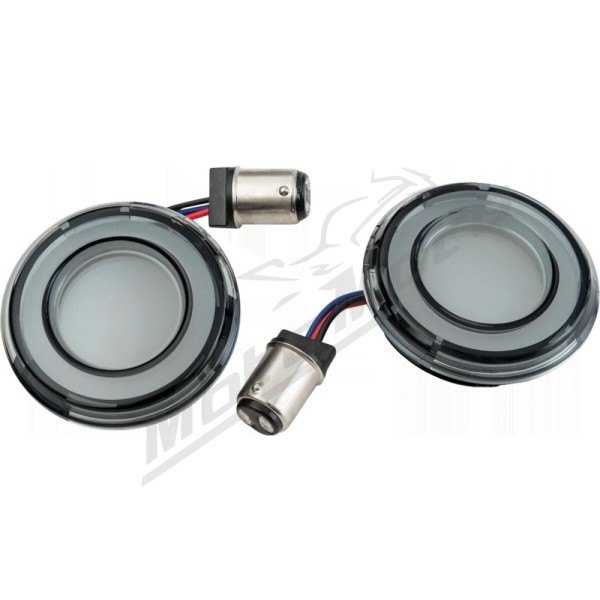 KURYAKYN  LED. Front Turn Signal Conversions Harley Davidson FLD / FLHC / FLHTK / FLHX / FLSL / XL / XR 883/1923 00-24