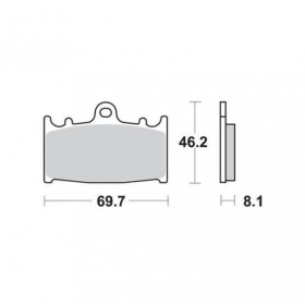 BRAKE PADS FERODO FDB574P / MCB602 STANDARD PLATINUM