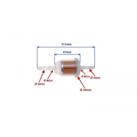 Universal fuel filter 6/8mm