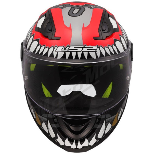LS2 FF812 KID PUNK helmet - Grey Red, S