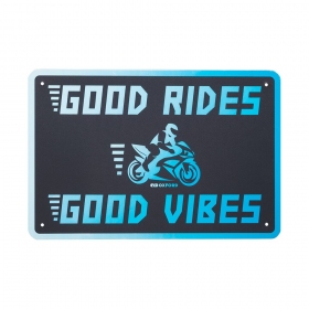 Oxford Garage Metal Sign: GOOD VIBES