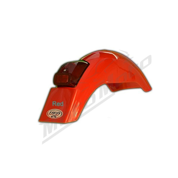 Ufo universal rear fender enduro with light