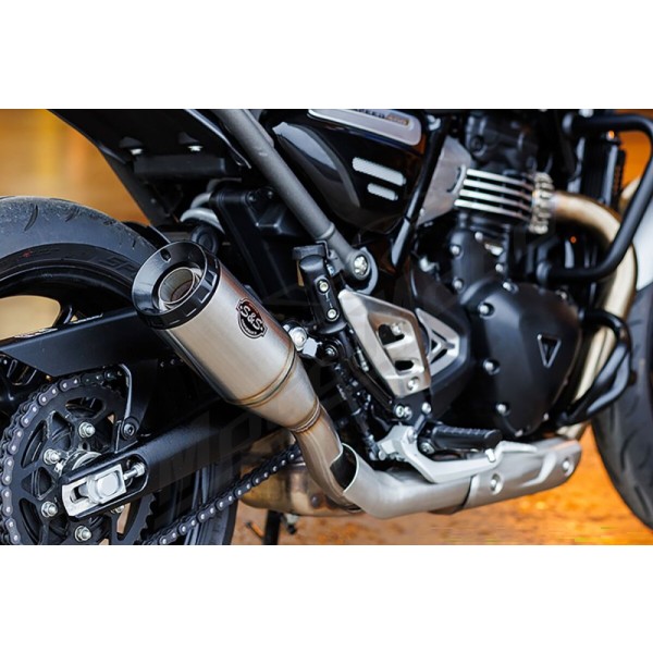 S&S CYCLE Grand National Slip-On Muffler Triumph Scrambler / Speed 400cc 24-25