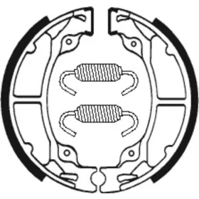 TECNIUM Street/Off-Road Organic Brake shoes BA025 Kawasaki KDX / KX 125-200cc 82-88