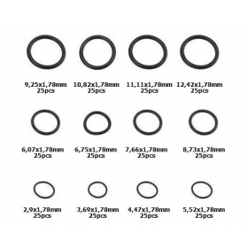 O formos tarpinių rinkinys 2.9-12.42mm (12 skirtingų dydžių / 300vnt.)