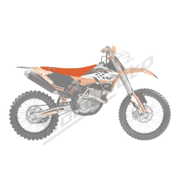 Blackbird sėdynės užvalkalas DOUBLE GRIP3 Oranžinė KTM SX / SX-F / EXC / EXC-F 125-530cc 07-11