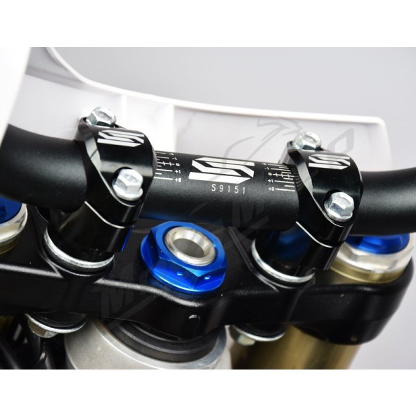 SCAR Ø28.6mm Bar Mounts 30mm Height OEM Triple Clamp Kawasaki KX 250-450cc 12-21