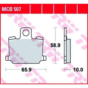 BRAKE PADS TRW MCB507 STANDARD