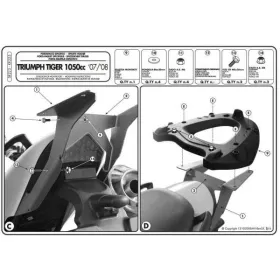 KAPPA Top case frame KTM With Monokey Plate Triumph Tiger 1050 07-12