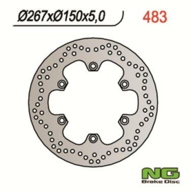 NG BRAKES Round Fixed Brake Disc Yamaha 60-1300cc 82-09