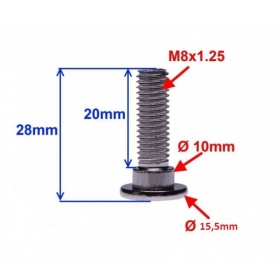 Brake disc bolt M8x1,25 (length 28mm) 1pc