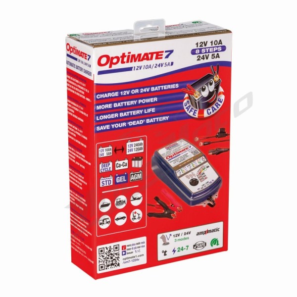 TECMATE OptiMate 7 12V/24V Akumuliatoriaus pakrovėjas