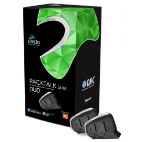 Cardo Packtalk Slim Duo / JBL pasikalbėjimo įranga 2kompl.